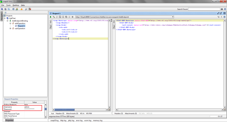 SOAP UI Basic Authentication Test